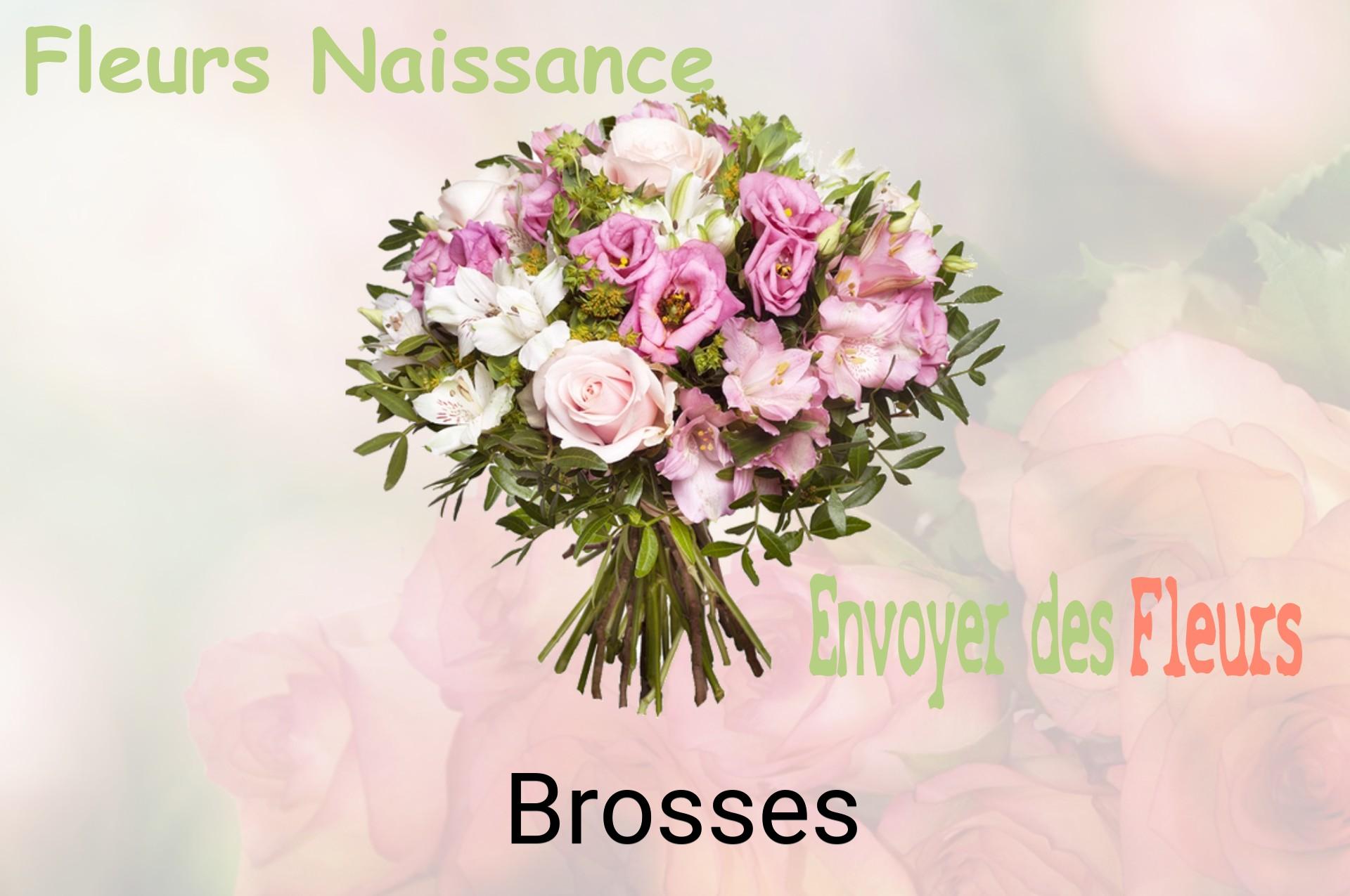 Bouquet de fleurs de naissance livré à Brosses